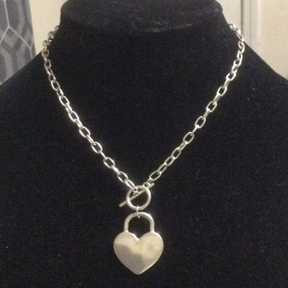 Silver Heart Pendant Necklace